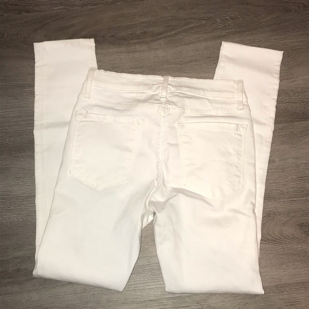 FRAME white destroyed skinny jean - Picture 2 of 3
